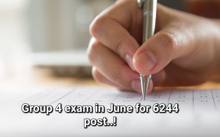 Group 4 exam in June for 6244 post