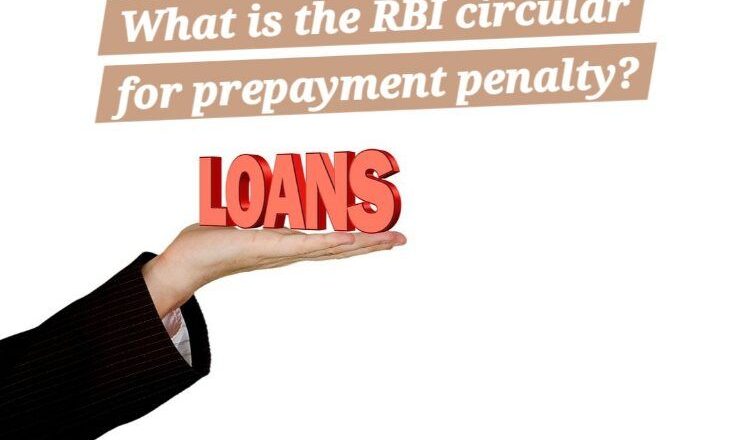 What is the RBI circular for prepayment penalty?